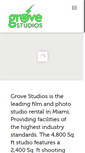 Mobile Screenshot of grovestudiosmiami.com